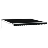 Tenda retrattile Nero 400  300 cm 100% Poliestere e Alluminio