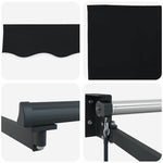 Tenda Retrattile Nero 400  300 cm Poliestere