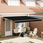 Tenda Retrattile Nero 400  300 cm Poliestere