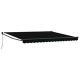 Tenda retrattile Nero 400  300 cm 100% Poliestere e Alluminio