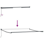 Tenda Retrattile Nero 400  300 cm Poliestere