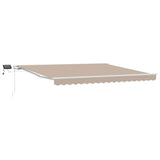 Tenda Retrattile Beige 400  300 cm Tessuto e acciaio