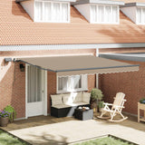 Tenda retrattile Beige 400  300 cm Tessuto e Alluminio