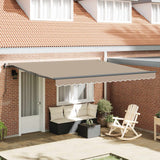 Tenda retrattile Beige 400  300 cm Tessuto e Alluminio