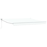 Tenda retrattile Bianco 400  300 cm Poliestere e Metallo