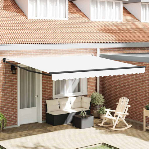 Tenda Retrattile Bianco 400  300 cm Poliestere