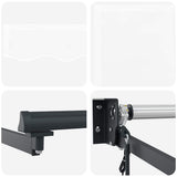 Tenda da Sole Bianco 400  300 cm Poliestere e Metallo