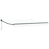 Tenda retrattile Bianco 400  300 cm Poliestere e Metallo