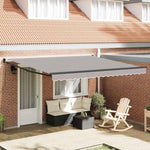 Tenda Retrattile Grigio chiaro 400  300 cm Poliestere