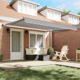 Tenda Retrattile Grigio chiaro 400  300 cm Poliestere