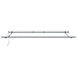 Tenda retrattile Rosso 400  300 cm Tessuto e Alluminio