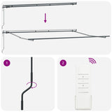 Tenda Retrattile Rosso 400 300 cm Tessuto