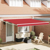 Tettuccio Elettrico Retrattile Rosso 400  300 cm