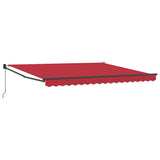 Tenda Retrattile Rosso 400  300 cm Poliestere