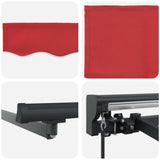 Struttura della tenda Rosso 400  300 cm