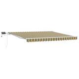 Tenda retrattile Verde e giallo 400  300 cm