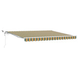 Tenda Retrattile Verde e Giallo 400  300 cm