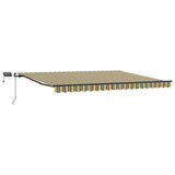 Tenda retrattile Verde e giallo 400  300 cm