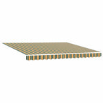 Tenda Retrattile Verde e giallo 400  300 cm Poliestere