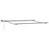 Tenda Retrattile Verde e bianco 400 300 cm Tessuto