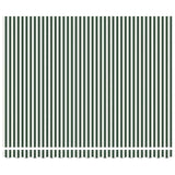 Tenda Retrattile Verde e bianco 400 300 cm Tessuto