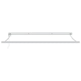Tenda retrattile Verde e Bianco 400  300 cm Tessuto e Metallo
