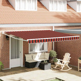 Tenda retrattile Giallo e Arancione 400  350 cm
