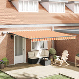 Tenda retrattile Giallo e Arancione 400  350 cm