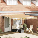 Tenda retrattile Multicolore 400  350 cm Tessuto e Alluminio