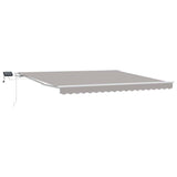 Tenda retrattile Grigio Chiaro 400  300 cm Tessuto e Alluminio