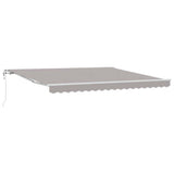 Tenda retrattile Grigio Chiaro 400  350 cm Tessuto e Alluminio