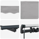 Tenda retrattile Grigio Chiaro 400  350 cm
