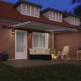 Tenda retrattile Grigio Chiaro 400  350 cm Tessuto e Alluminio