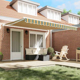 Tenda retrattile Verde e Bianco 400 x 350 x 165 cm