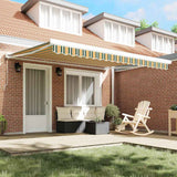 Tenda retrattile Verde e Bianco 400  350 cm
