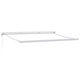 Tenda retrattile Verde e Bianco 400  350 cm
