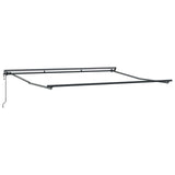 Tenda retrattile Verde e Bianco 400  350 cm Poliestere