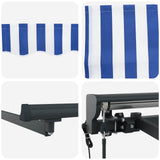 Struttura della tenda Blu e Bianco 450  300 cm