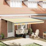 Tenda Retrattile Arancione e bianco 450  300 cm