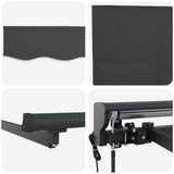 Tenda Retrattile Antracite 450  300 cm Poliestere e Metallo