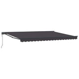 Tenda Retrattile Antracite 450  300 cm Poliestere e Metallo