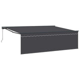 Tenda Retrattile Antracite 450  300 cm Poliestere e Alluminio