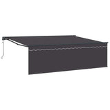 Tenda Retrattile Antracite 450  350 cm Poliestere e Alluminio