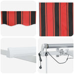 Tenda Retrattile Arancione e Marrone 450  300 cm