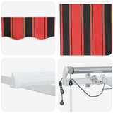 Tenda Retrattile Arancione e Marrone 450  300 cm