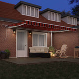 Tenda retrattile Arancione e Marrone 450  300 cm Poliestere