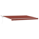 Tenda Retrattile Arancione e Marrone 450  300 cm