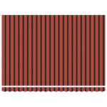 Tenda Retrattile Arancione e Marrone 450  300 cm