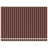 Tenda retrattile Rosso e Nero 450  300 cm Tela e Alluminio