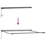Tenda Retrattile Antracite e Bianco 450  300 cm